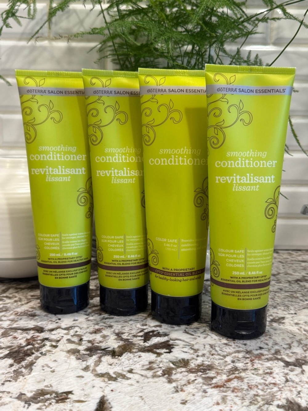 Doterra Salon Essentials Smoothing Conditioner — Bright Lime Green Tubes